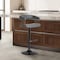 Armen Living Calista Adjustable Bar Stool in Gray Faux Leather with Golden Bronze and Black Metal LCCABACOGRY - alternate 5